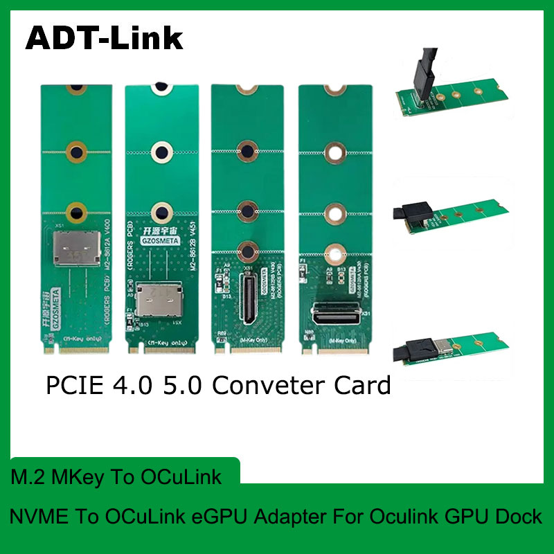 Oculink Egpu Dock Graphics Card - ADT-Link M.2 Ke Oculink Kartu Antarmuka