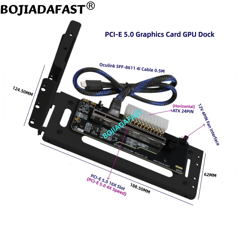 PCI-E 5.0 X4 OCuLink Kartu Gra - Oculink Egpu Dock Graphics Card ulasan dan harga