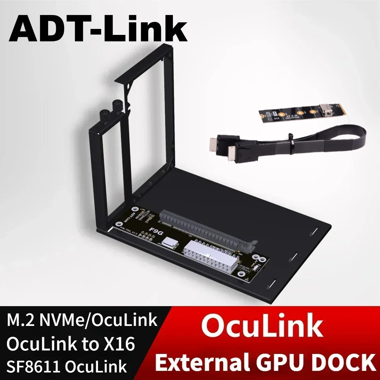 ADT PCIe 4.0 64Gbps adaptor ka - Oculink Egpu Dock Graphics Card ulasan dan harga
